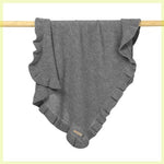 Knitted Baby Blanket Ruffle Swaddle Wrap – Soft Newborn Essentials Stroller Blanket for Baby Comfort & Daily Baby Care