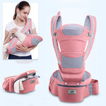 Ergonomic Baby Carrier 3-in-1 Hipseat & Wrap Sling – Infant to Toddler Carrier for Newborn Essentials & Baby Outings