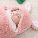 Super Soft Baby Swaddle Wrap Fleece Wearable Blanket – Newborn Essentials Baby Cocoon Wrap for Comfort & Baby Care