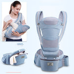 Ergonomic Baby Carrier 3-in-1 Hipseat & Wrap Sling – Infant to Toddler Carrier for Newborn Essentials & Baby Outings