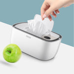 Electric Baby Wipe Warmer with LED Display – Temperature Control Wet Tissue Dispenser for Newborn Care & Diaper Changing