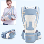 Ergonomic Baby Carrier 3-in-1 Hipseat & Wrap Sling – Infant to Toddler Carrier for Newborn Essentials & Baby Outings