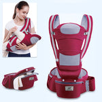 Ergonomic Baby Carrier 3-in-1 Hipseat & Wrap Sling – Infant to Toddler Carrier for Newborn Essentials & Baby Outings