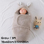 Super Soft Baby Swaddle Wrap Fleece Wearable Blanket – Newborn Essentials Baby Cocoon Wrap for Comfort & Baby Care