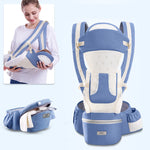 Ergonomic Baby Carrier 3-in-1 Hipseat & Wrap Sling – Infant to Toddler Carrier for Newborn Essentials & Baby Outings
