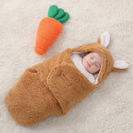 Super Soft Baby Swaddle Wrap Fleece Wearable Blanket – Newborn Essentials Baby Cocoon Wrap for Comfort & Baby Care