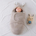 Super Soft Baby Swaddle Wrap Fleece Wearable Blanket – Newborn Essentials Baby Cocoon Wrap for Comfort & Baby Care