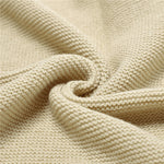Knitted Baby Blanket Ruffle Swaddle Wrap – Soft Newborn Essentials Stroller Blanket for Baby Comfort & Daily Baby Care