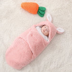 Super Soft Baby Swaddle Wrap Fleece Wearable Blanket – Newborn Essentials Baby Cocoon Wrap for Comfort & Baby Care