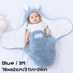 Super Soft Baby Swaddle Wrap Fleece Wearable Blanket – Newborn Essentials Baby Cocoon Wrap for Comfort & Baby Care