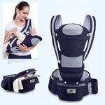 Ergonomic Baby Carrier 3-in-1 Hipseat & Wrap Sling – Infant to Toddler Carrier for Newborn Essentials & Baby Outings