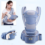 Ergonomic Baby Carrier 3-in-1 Hipseat & Wrap Sling – Infant to Toddler Carrier for Newborn Essentials & Baby Outings