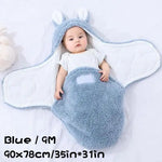 Super Soft Baby Swaddle Wrap Fleece Wearable Blanket – Newborn Essentials Baby Cocoon Wrap for Comfort & Baby Care