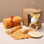 Newborn Baby Gift Set Swaddle Blanket & Teether – Baby Essentials Kit for Newborn Comfort, Baby Care & Milestone Moments