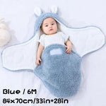 Super Soft Baby Swaddle Wrap Fleece Wearable Blanket – Newborn Essentials Baby Cocoon Wrap for Comfort & Baby Care