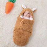 Super Soft Baby Swaddle Wrap Fleece Wearable Blanket – Newborn Essentials Baby Cocoon Wrap for Comfort & Baby Care
