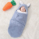 Super Soft Baby Swaddle Wrap Fleece Wearable Blanket – Newborn Essentials Baby Cocoon Wrap for Comfort & Baby Care