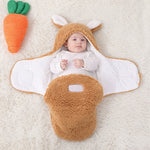Super Soft Baby Swaddle Wrap Fleece Wearable Blanket – Newborn Essentials Baby Cocoon Wrap for Comfort & Baby Care