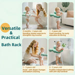 Baby Bath Stand Wall Mounted Holder with Suction Cup – Adjustable Baby Shower Support for Safe Baby Care Essentials